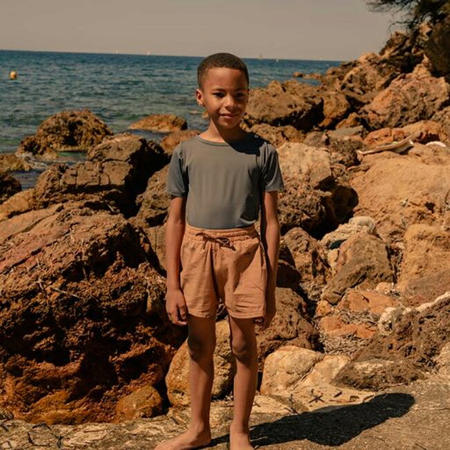 �ڥ��ꥢ������̲��� 8400�ߢ�1280�ߡۡ�����̵����UPF50+ Anti UV T-shirt Rio (GreyBlue)(6m-2y) by Studio Boheme Paris �Ҷ� ���� ��å��奬���� �����०���� �����ॹ���� �٥ӡ� �Ҷ��ѿ��� �٥ӡ��ѿ��� SSsale