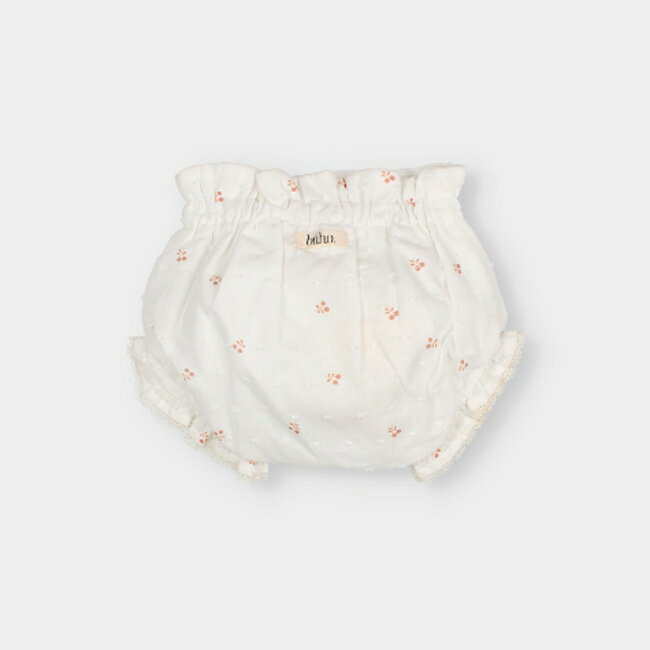 【特別価格】【送料無料】Cherry Culotte (1m/3m/6m/12m) by Búho Barcelona ブーオ バルセロナ ブルマ ボトムス ショーツ キュロット 海外ベビー服 新生児 ニューボーン 退院着 ベビーウェア セレモニーウェア 0ヶ月 3ヶ月 6ヶ月 1歳 Buho