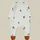 yzOlive Garden Suit w/ contrast feet (NB,0-3M,3-6M,6-12M) by organic zoo I[KjbNY[