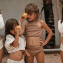 【特別価格◎】【送料込】UPF30+ Noon Bikini Set (6m-4y) by son and daughter キッズ水着 ベビー水着 ビキニ スイムスーツ ベビー セパレート タイプ スイムウェア シンプル おしゃれ