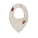 【メール便送料無料】BANDANA BIB ABEL OFF WHITE / TOMATO (F) Studio Boheme Paris スタジオボエムパリ オーガニックコットン 海外子供服 海外ベビー服 スタイ ビブ 離乳食 SS25