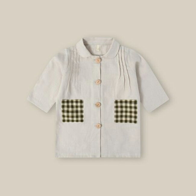 楽天bcbasics -海外インテリア＆子供服【送料無料】Ceramic White Potter Dress （1-2Y, 2-3Y, 3-4Y） by organic zoo OZSS24 オーガニックズーSS24