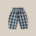 【送料無料】Pottery Blue Gingham Fisherman Pants (6-12M,1-2Y,2-3Y,3-4Y) by organic zoo OZSS24 オーガニックズーSS24