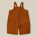 yzTerracotta Terry Cropped Dungarees (1-2Y,2-3Y,3-4Y) by organic zoo OZSS24 I[KjbNY[SS24