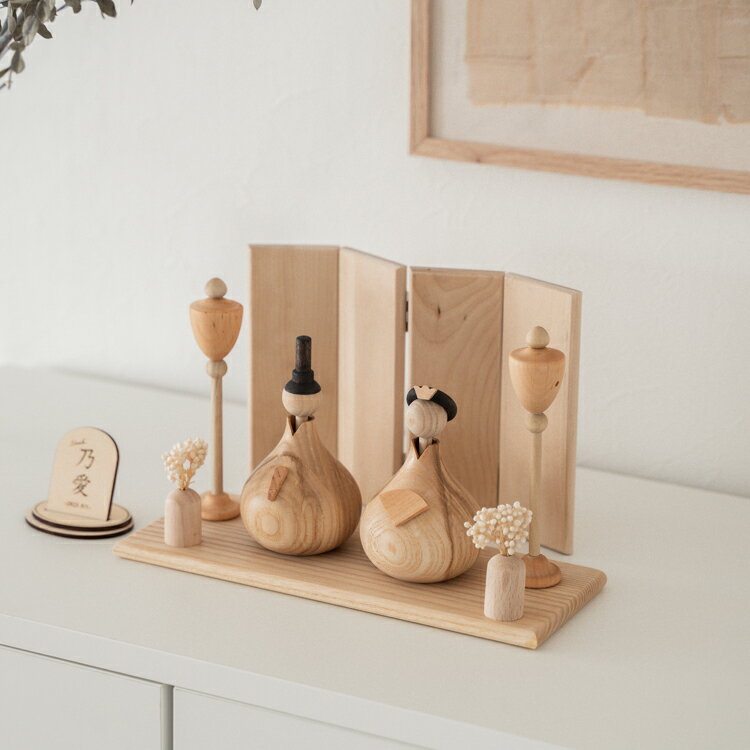 【メール便送料無料】木製 屏風 単品販売 (Aタイプ) ( 卓上 雛人形 ひな人形 雛飾り 兜飾り 五月人形 五月飾り オブジェ 用 ) 天然木 ナチュラル シンプル コンパクト hina kabuto bcbasics モダン 端午の節句 出産祝 byobu_A 3