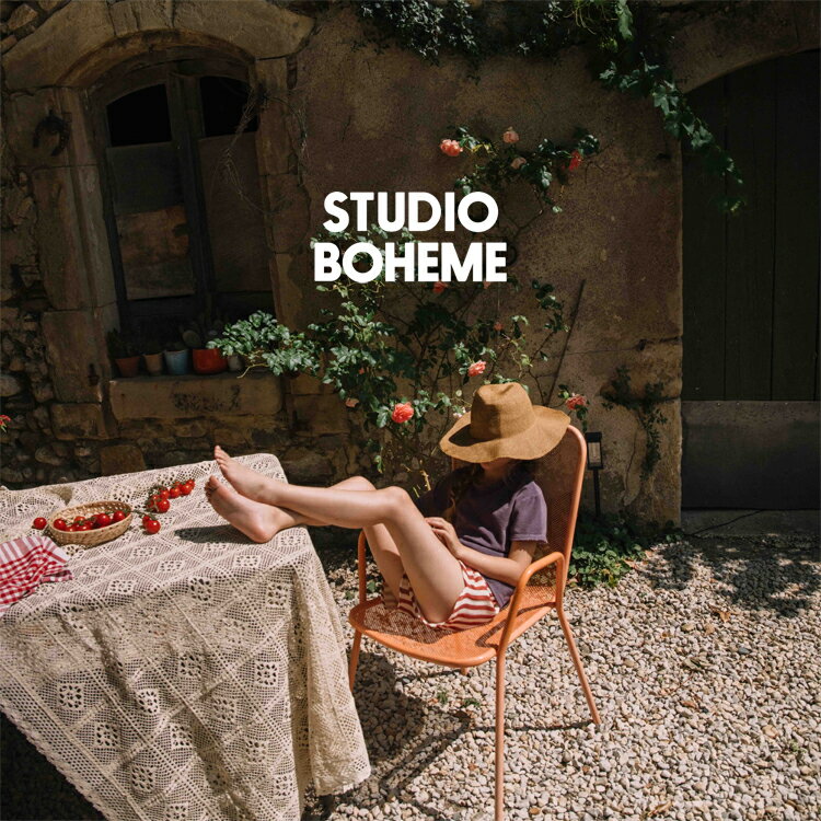 【メール便送料無料】ROMPER BEBECITO TOMATO (6M, 12M, 18M) Studio Boheme Paris スタジオボエムパリ オーガニックコットン 海外子供服 海外ベビー服 ロンパース SS25