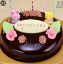 チョコレートケーキ バースデーケーキ 5号 DX花2個デコ菓子付 生チョコ ザッハトルテ / 誕生日ケーキ 15cm チョコレートケーキ チョコケーキ 送料無料 あす楽 誕生日 バースデー 結婚記念日 ケーキ プレゼント スイーツ ギフト お菓子 子供 即日発送 送料込 送料込み