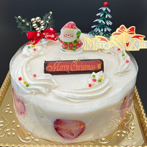 クリスマスケーキ 5号 大阪 ヨーグルト / 15cm ヨーグルトケーキ 2021 予約 クリスマス ケーキ お取り寄せ 子供 人気 サンタ 飾り 冷凍 ギフト サイズ プレゼント スイーツ お菓子 フルーツケーキ