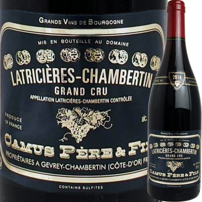 ワイナリー名 ドメーヌ・カミュ・ペール・エ・フィス/Domaine Camus Pere &amp; Fils ワイン名 ラトリシエール・シャンベルタン/Latricieres Chambertin ヴィンテージ 2014 原産国 フランス 地方 ブルゴーニュ ブドウ品種 ピノ・ノワール 100％ 容量 750ml 種類 赤ワイン 味わい フルボディ 商品説明 色づきがよく、しばしばなめし皮のアロマが感じられる。味わいは力強い。 グリザール渓谷によってもたらされる寒さの影響があるにも関わらず、他のクリマに比べ少しだけ暖かいという、微気候の特徴がある。byテロワールアトラス 果実がやわらかく甘やかに開き、ドライローズ、軽めのレザーなど妖艶な熟成香の魅力を出し始めている。 こなれてしっとりとした果実のアタックから、ゆっくりとした時間軸で楽しめる。酸・ミネラル・タンニンと全ての要素がバランスよくまとまり、深い余韻へ引き込まれる。 アルコール度数13.5％ ビンテージワインの為、ラベルや瓶に傷がございます。 予めご了承ください。 注意 在庫数の更新は随時行っておりますがお買い上げいただいた商品が、品切れになってしまうこともございます。 その場合、お客様には必ず連絡をいたしますが、万が一入荷予定がない場合は、キャンセルさせていただく場合もございますことをあらかじめご了承ください。