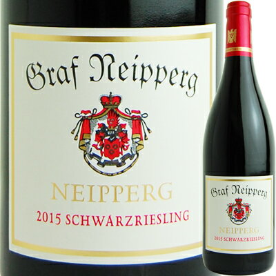 ワイナリー名 ヴァイングート・グラーフ・ナイペルグ/WEINGUT GRAF NEIPPERG ワイン名 ナイペルグ・シュヴァルツリースリング/NEIPPERG SCHWARZRIESLING ヴィンテージ 2015 原産国 ドイツ 地方 ヴュルテンベルグ ブドウ品種 シュヴァルツリースリング100％（ピノ・ムニエ） 容量 750ml 種類 赤ワイン 味わい ミディアムボディ 商品説明 ベスト・オブ・ドイツワイン（ワイン王国 No.129）…ベスト赤ワイン部門受賞！！ 「ナイペルグ村」の自社畑「シュロスベルグ」より収穫。 褐色がかった薄いガーネットの外観。 温かみのある優しい赤果実の香りにドライハーブやタバコ、紅茶等熟成感を感じるニュアンスも。 優しい旨味がゆっくりと舌に広がる滋味深い味わいです。 原産地呼称：QbA（VDP.ORTSWEIN）醸造：木製の発酵槽にて野生酵母のみで発酵後、大樽熟成。 残糖：1.9g/l アルコール度数：13％ 注意 在庫数の更新は随時行っておりますがお買い上げいただいた商品が、品切れになってしまうこともございます。 その場合、お客様には必ず連絡をいたしますが、万が一入荷予定がない場合は、キャンセルさせていただく場合もございますことをあらかじめご了承ください。