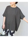 《追加予約》【WEB限定】ウォッシャブル / 汗染み防止ワイドTEE B.C STOCK ベーセーストック トップス カットソー・Tシャツ グレー ブラック ホ...
