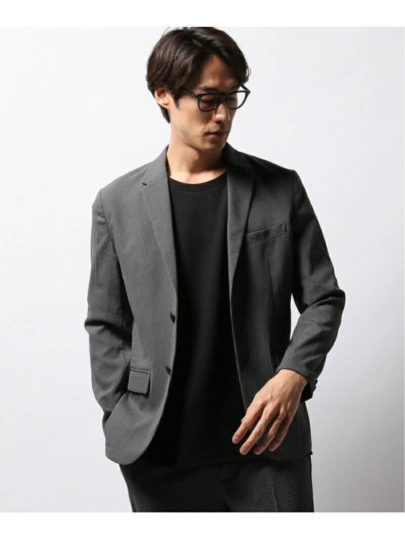 [Rakuten Fashion]【SALE／50%OFF】(M)SOLOTEXサッカーチェックジャケット INHERIT ベーセーストック コート/ジャケット テーラードジャケット グレー ベージュ【RBA_E】【送料無料】