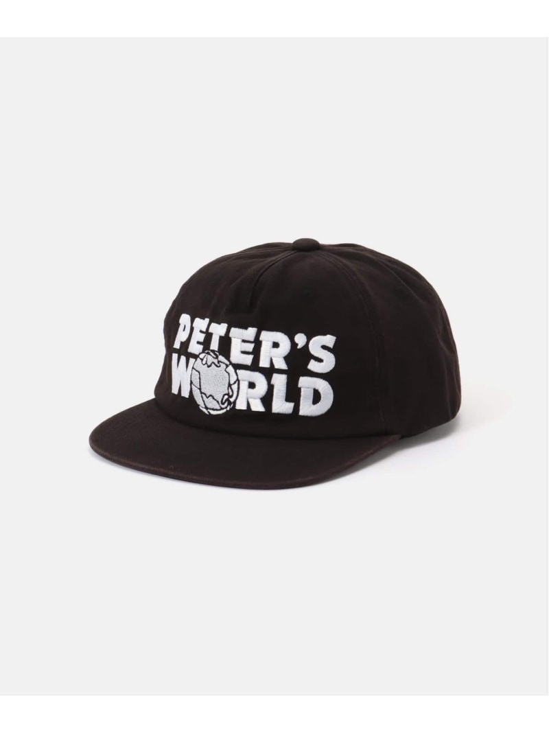 【WEB+一部店舗限定】MY NAME IS PETER / 5-PANEL PETER'S WORLD CAP B.C STOCK ベーセーストック 帽子 キャップ ブラック イエロー【送料無料】[Rakuten Fashion]
