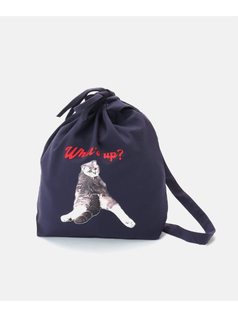 【WEB+一部店舗限定】CAT charge tote BAG B.C STOCK ベーセーストック バッグ トートバッグ オレンジ ネイビー[Rakuten Fashion]のサムネイル