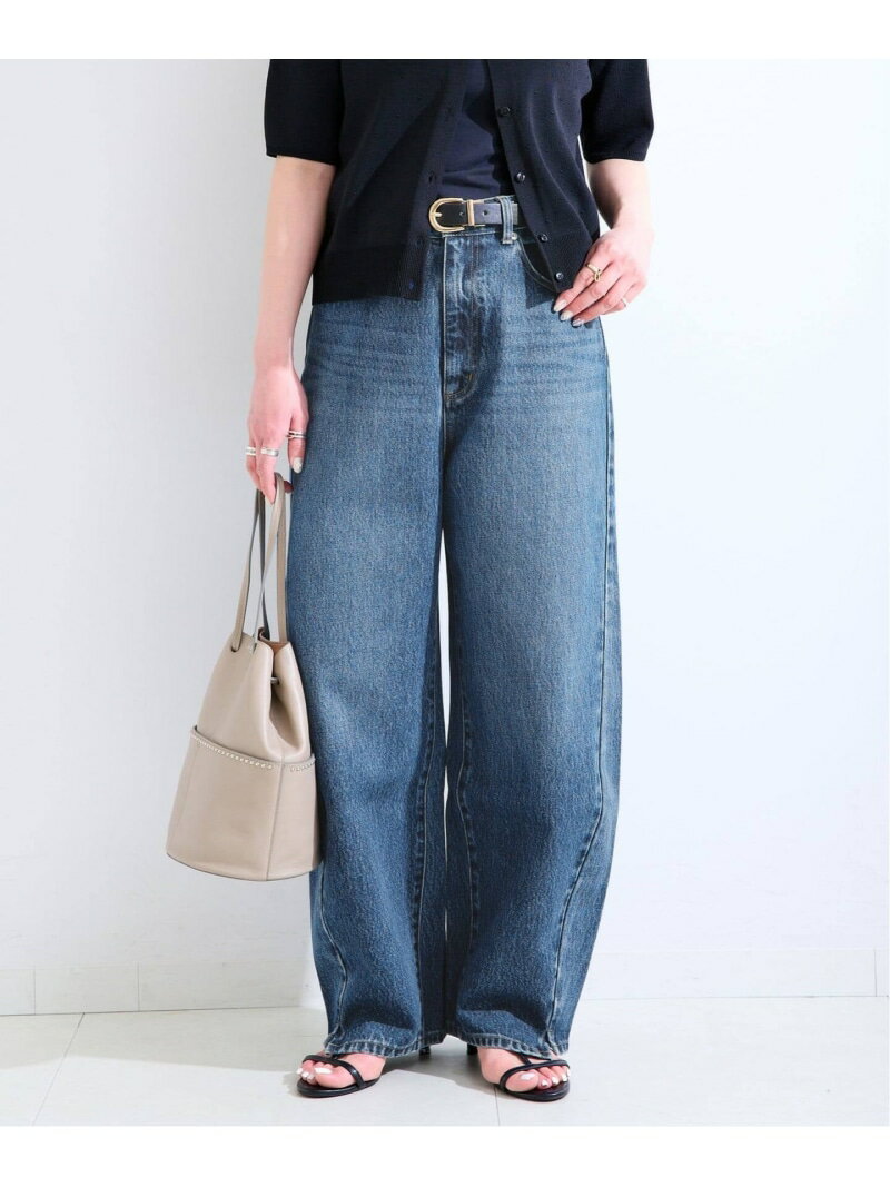 《追加10》ウォッシャブル / DU JOUR / デュ ジュール BARREL BAGGY JEAN B.C STOCK ベーセーストック パンツ ジーンズ・デニムパンツ ネイビー ブルー ホワイト