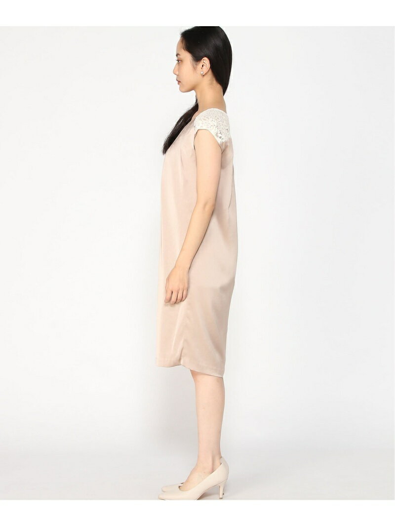 3 BACK LACE DRESS B.C STOCK ベーセーストック ワンピース・ドレス その他のワンピース・ドレス ピンク ベージュ【送料無料】[Rakuten Fashion] 3