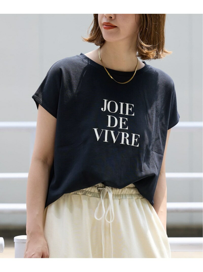 《追加3》フレンチスリーブロゴTEE B.C STOCK ベーセーストック トップス カットソー・Tシャツ ネイビー ホワイト ブラウン[Rakuten Fashion]のサムネイル