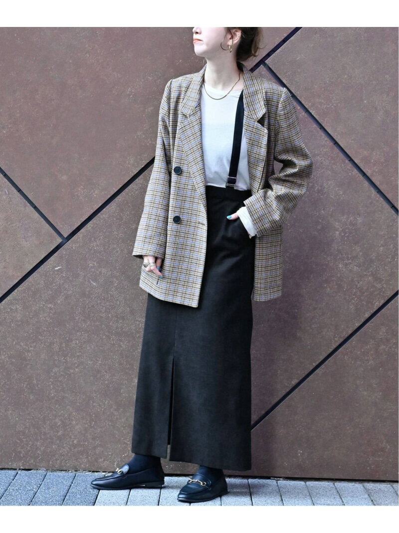 【SALE／30%OFF】サスペンダー付きタイトスカート B.C STOCK ベーセーストック スカート ロング・マキシスカート ブラック ホワイト ブラウン【RBA_E】【送料無料】[Rakuten Fashion]のサムネイル