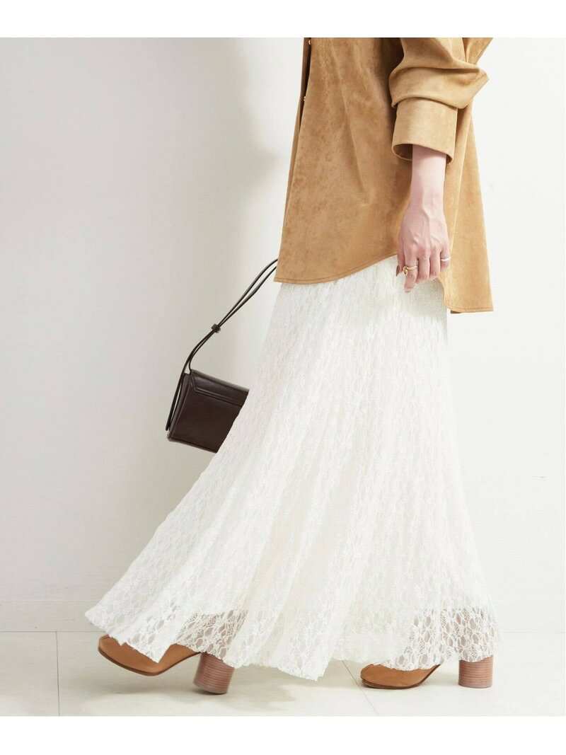 手洗い可 / マーメイドシルエットレーススカート B.C STOCK ベーセーストック スカート ロング・マキシスカート ブラック ベージュ【送料無料】[Rakuten Fashion]のサムネイル