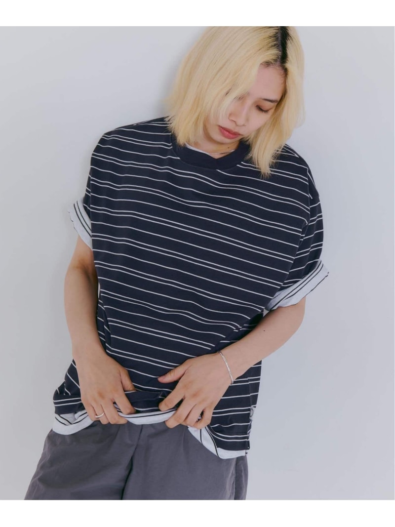 C.B.Pボーダークルーネック半袖...