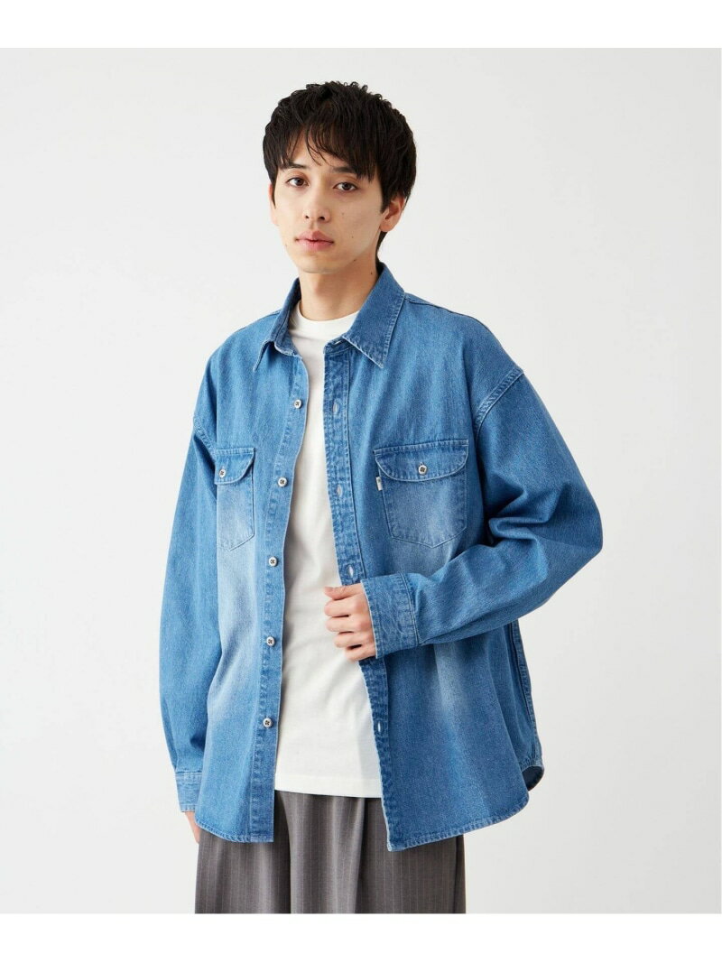 【予約商品について】 ※「先行予約販売中」「予約販売中」をご注文の際は予約商品についてをご確認ください。■重要なお知らせ※ 当店では、ギフト配送サービス及びラッピングサービスを行っておりません。ラッピング・ギフト配送について同時に複数の商品を注文された場合メーカー希望小売価格についてご利用ガイドB.C STOCK（ベーセーストック）オーバーサイズ レギュラーカラーデニムシャツ【デザイン】ヴィンテージ感のあるウォッシュ加工がこなれた印象のデニムシャツ。クリーンな印象となるよう、シンプルなデザインにまとめています。1枚での着用はもちろん、インナーや羽織りなどオールシーズン着用して頂けます。【素材】トレンドのデニム素材ライトオンスのデニムでロングシーズン着用いただけます。■コーディネートチノパンなどと合わせアメカジスタイルも◎ワイドスラックスと合わせキレイ目印象でも着用いただけます。様々なスタイルに着用出来るアイテムです。《画像についてのご注意》※照明の関係により、実際よりも色味が違って見える場合があります。またパソコン・スマートフォンなどの環境により、若干製品と画像のカラーが異なる場合もございます。※商品の色味は、商品アップ画像をご参照ください。【商品のお気に入り登録について】「カートに入れる」右側のハートマークを押していただくと、残り1点、セールなどの通知を受け取ることが出来ます。【再入荷お知らせについて】「カートに入れる」から「再入荷お知らせ」を押していただくと完売した商品が再入荷した際に、通知を受け取ることが出来ます。型番：25050720106010-044-803 NS0913【採寸】サイズ肩幅身幅着丈袖丈袖口M53607155.521L55.56474.55722商品のサイズについて【商品詳細】中国素材：本体:綿100%サイズ：M、L本体:洗濯機洗い（弱）※画面上と実物では多少色具合が異なって見える場合もございます。ご了承ください。商品のカラーについてこの商品はセール商品のため返品・交換対象外です詳細はこちら &gt;&gt;