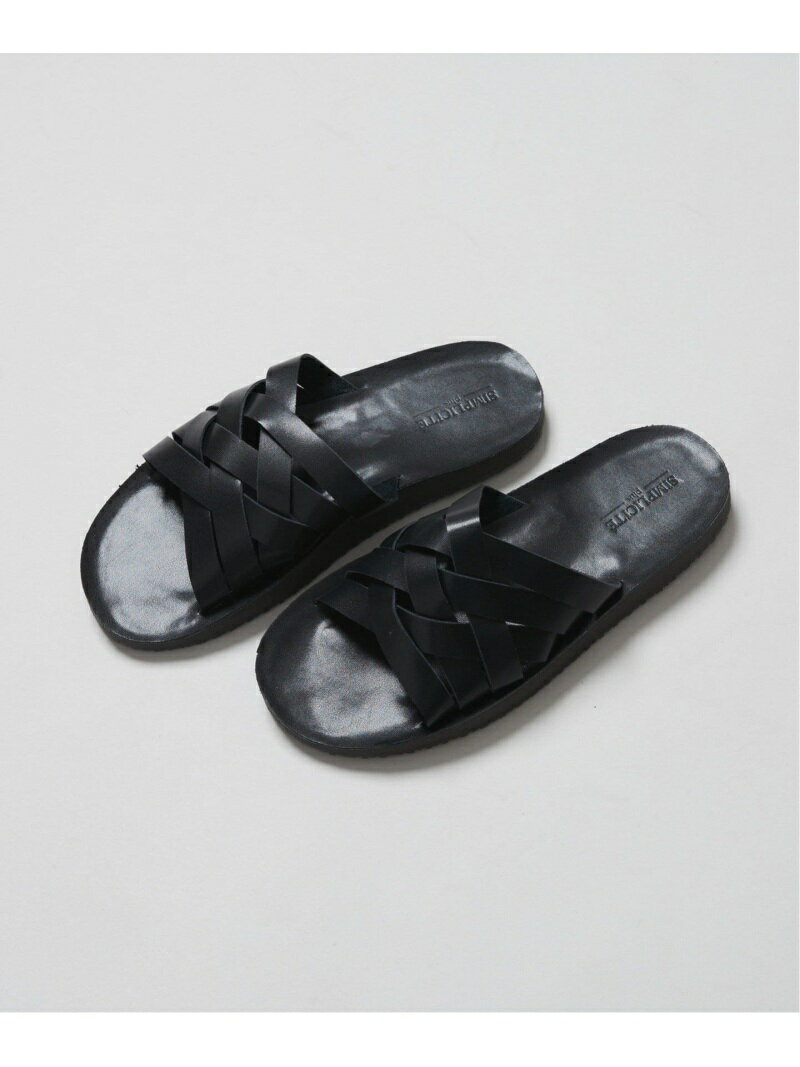 【SALE／50%OFF】LEATHER SANDALS B.C STOCK ベーセーストック シューズ・靴 サンダル ブラック ブラウン【RBA_E】[Rakuten Fashion]