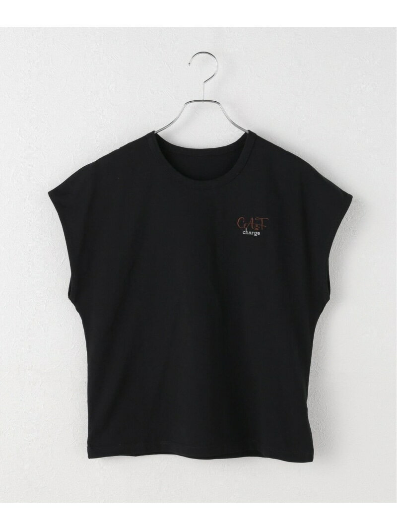 【WEB+一部店舗限定】CAT charge フレンチTシャツ B.C STOCK ベーセーストック トップス カットソー・Tシャツ ホワイト ブラック【送料無料】[Rakuten Fashion]のサムネイル