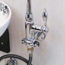 立水栓用 ブラケット 水栓器具 洗面 シルバー (銀) リフォーム 水回り インテリア 幅6.5×奥行6.5×高6cm INK-9999105H