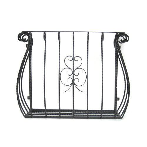 フラワーボックス 花台 ヨーロピアン 家具 アンティーク レトロ 洋風 黒 ブラック お洒落 おしゃれ 可愛い かわいい リフォーム 改装 DIY 新生活 ロートアイアン 幅110cm INK-1401003H