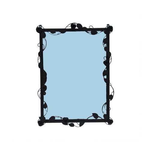 ミラー 鏡 おしゃれ 綺麗 リフォーム DIY 交換 アイアン フレーム 幅56.5×高77.5cm INK-1401098H