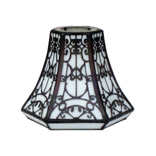 照明 おしゃれ 綺麗 リフォーム 交換 灯具が選べる シーリングorウォールランプ アイアン ステンドグラス 幅15.5×高12.5cm INK-1004018H