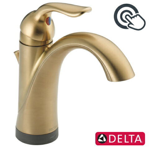 センサー水栓 自動水栓 水栓 蛇口 交換 リフォーム おしゃれ 綺麗 DIY 混合水栓 節水 タッチ＆センサー シャンパンブロンズ 奥行14×吐水口高12.7cm 2年保証 デルタ ラハラ/Lahara 538T-CZ-DSTのサムネイル