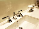 蛇口 ハンドル おしゃれ レバー 混合水栓 イタリア製 耐腐食 三つ穴用 8インチ 奥行14.6×吐水口高8.1cm Nicolazzi ニコラッツイ 【6年保証】 トイレ 洗面台 化粧台 資材 設備 店舗 美容室 改築 DIY マンション 一軒家 交換 送料無料 1908-05 【受注生産】
