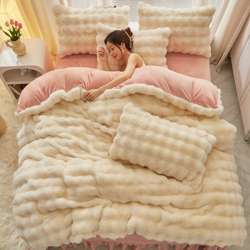 お歳暮 冬ギフト 特集 ! 布団カバーセット あったか ラビットファー調 秋冬用 あったか 3点セット4点セット フランネル マイクロファイバー 厚手 もこもこ 超暖かい ふわふわ ベッドスカート 掛け布団カバー 枕カバー 秋冬 防寒対策 静電気防止 抗菌防臭 洗える 男女兼用