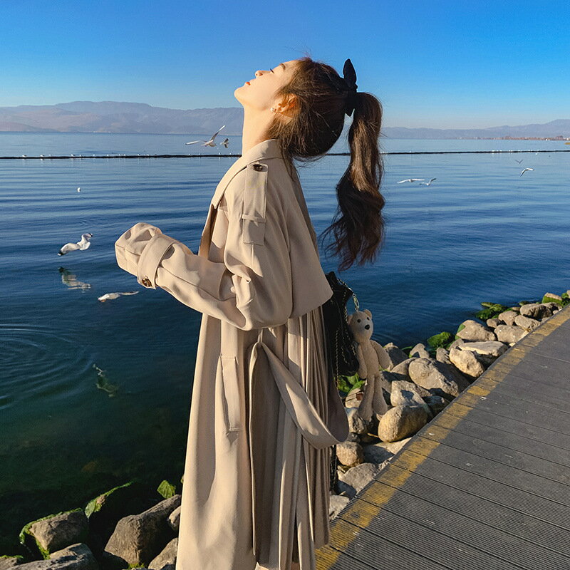 スプリングコート 撥水 トレンチ コート レディース 春 オーバーサイズ ブルゾン 大きいサイズ アウター ライトアウター羽織り 梅雨 モッズコート カーキ カジュアル【 Aライン撥水スプリングコート 】 ダークエンジェル 通勤 春 秋 ゆったり 厚い手