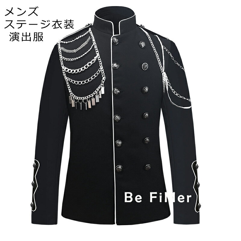乐天商城 - メンズ ステージ衣装 演出服 ナポレオンジャケット 飾り ダンス衣装 ジャケット ヒップホップ HIPHOP 発表会 B系 演出服 主人公 ドレス 結婚式 披露宴 演奏会 パーティー 宴会 卒業式 舞台 文化祭 学園祭 ハロウィン衣装 仮装 団体 男子団体 花柄生地