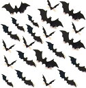 「お買い物マラソン 」ハロウィン 飾り コウモリ ステッカー ハロウィン ウォールステッカー コウモリ ハロウィンコウモリ 蝙蝠コウモリ ステッカー ハロウィン 飾り ウォールステッカー 3D 蝙蝠/コウモリ シール 装飾 部屋 飾り 3D立体 PVC製 パーティー 小物