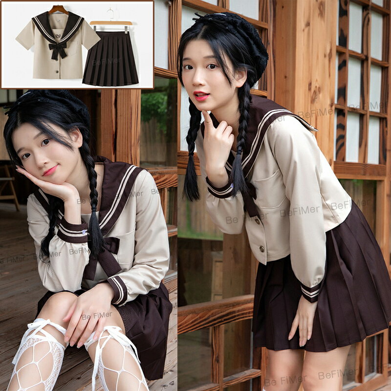 入学準備 セーラー服 レディース半袖 シャツ スカート 上下セット 前開き コスプレ JK 制服 コスチューム リボンタイ付き 本格制服 コスプレ 女子高校生 制服 前開き JK 学生服 スカート リボン 3点セット コスチューム 蝶結び 中学生 かわいい 学園祭 文化祭 仮装