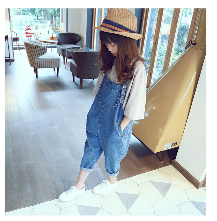 乐天商城 - 【即納】子供服 サロペット 子供服 オーバーオール キッズ サロペット デニムサロペット　キッズ韓国 子供服 女の子 男の子 パンツ ジュニア韓国サロペット パンツ カジュアル キッズ ジュニア ボトムス ロングパンツ 長ズボン ベビー オーバーオール 女の子