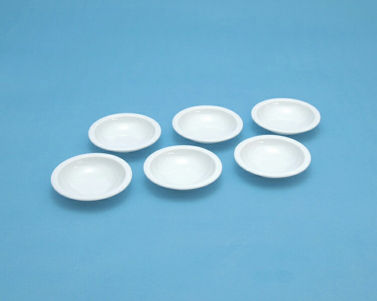 WAVE 白い塗料皿（6枚入） 浅丸底 [OM-183]