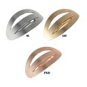 幅69MM ホール シンプル ゴールド メタル ヘア アレンジ ツヤなし バレッタヘッドアクセ ヘアアクセ ヘアアクセサリー 結婚式 ブライダル お呼ばれ 髪飾り まとめ髪 髪留め 髪どめ 髪止め大人 レディース 可愛い 女性 シンプル シルバー