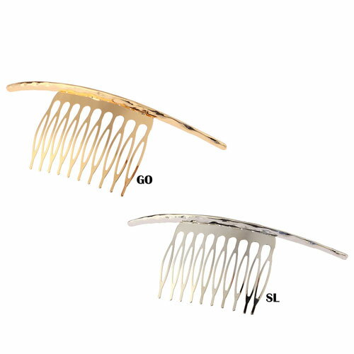 一文字 メタル ヘア アレンジ コームヘッドアクセ ヘアアクセ ヘアアクセサリー 結婚式 ブライダル お呼ばれ 髪飾り まとめ髪 夜会巻き 髪留め 髪どめ 髪止...