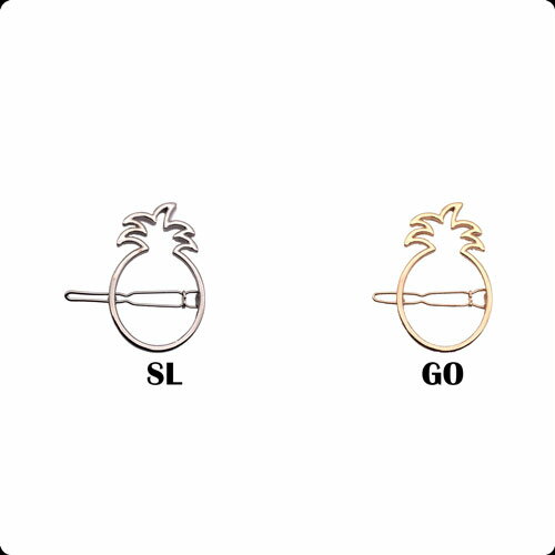 パイナップル モチーフ ヘア アレンジ メタル ピン クリップ ヘッドアクセ ヘアアクセ ヘアアクセサリー結婚式 ブライダル お呼ばれ 髪飾り 髪どめ子供 キッズ 女の子 ミニ 前髪 シンプル ぱいなっぷる フルーツ 果物のサムネイル