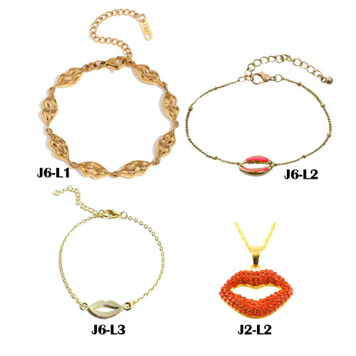 Rakuten - 唇 モチーフ ジュエリー アクセペンダント ネックレス ブレスレット合金 アクセサリー イベント 用お洒落 で かわいいアレンジ 使い方 色々通勤 通学 の 普段使い用 人気