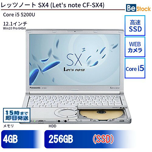 楽天市場】let'snote cf-sx4 メモリ 8gbの通販