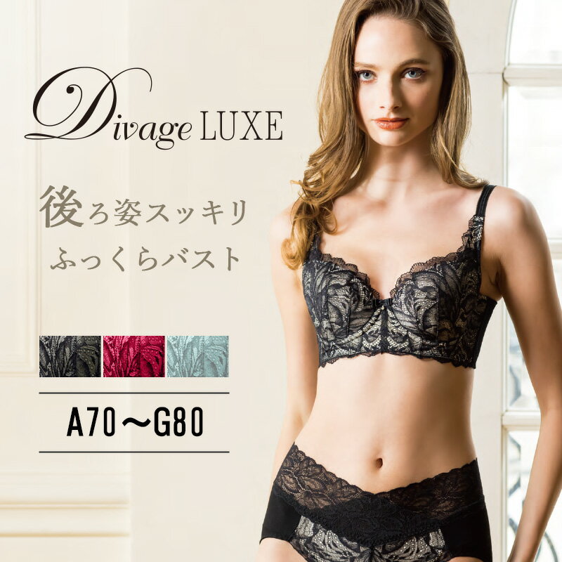 【ポイント10倍★5/31 20:00 ～ 6/1 23:59】 【お取り寄せ】Divage LUXE ブラジャー ブラ エルローズ 矯正 下着 育乳 痛くない 谷間 補正 沸き肉 贅肉 ディヴァージュ リュクス