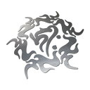 梵字干支シール 火焔光背 A キリーク 阿弥陀如来(戌亥)/千手観音菩薩(子) マットシルバー