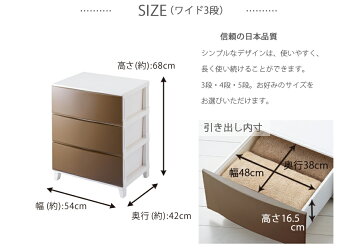 【NEWモデル追加!】ルームスワイド3段【ワイドタイプ】【ROOM'Sリビングチェスト】