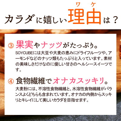 【大麦と果実のソイキューブ】小麦粉不使用でとってもヘルシー♪食物繊維たっぷりで満腹感ばっちり&お腹スッキリ!果実とナッツがたっぷり美味しくダイエットビードットラボビーラボB.LABO蒲屋忠兵衛商店【10P12Oct14】