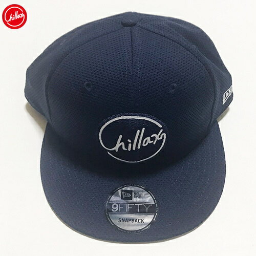 新入荷 Chillax×NEW ERA×カリフォルニアデプト Chillaxロゴ 9FIFTY SNAP BACK キャップ (Navy)